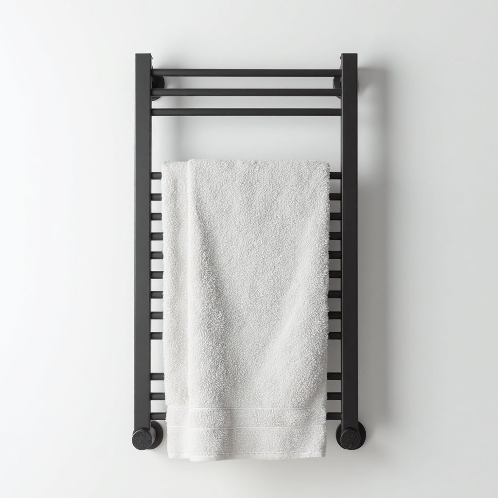 Matte Black Towel Warming Rail